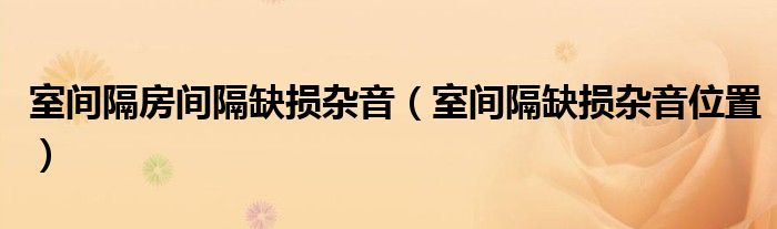 室間隔房間隔缺損雜音（室間隔缺損雜音位置）