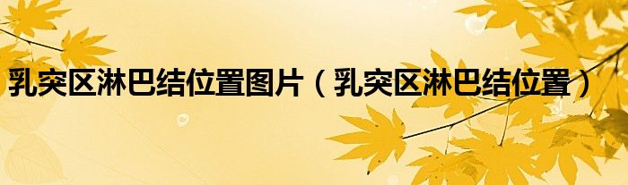 乳突區(qū)淋巴結(jié)位置圖片（乳突區(qū)淋巴結(jié)位置）