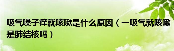 吸氣嗓子癢就咳嗽是什么原因（一吸氣就咳嗽是肺結(jié)核嗎）