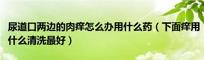 尿道口兩邊的肉癢怎么辦用什么藥（下面癢用什么清洗最好）